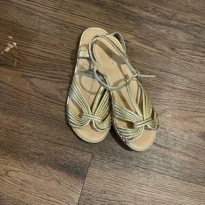 Zara sandals for kids Gold Strappy Sandals